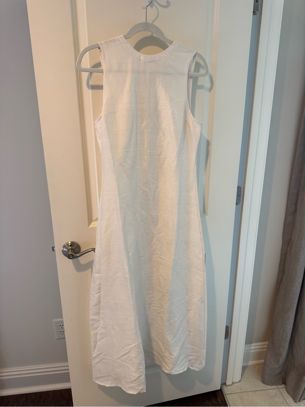 NWT Julia AMORY Slim Jane Dress Dupioni Silk White “Blanc” | M - Picture 5 of 8
